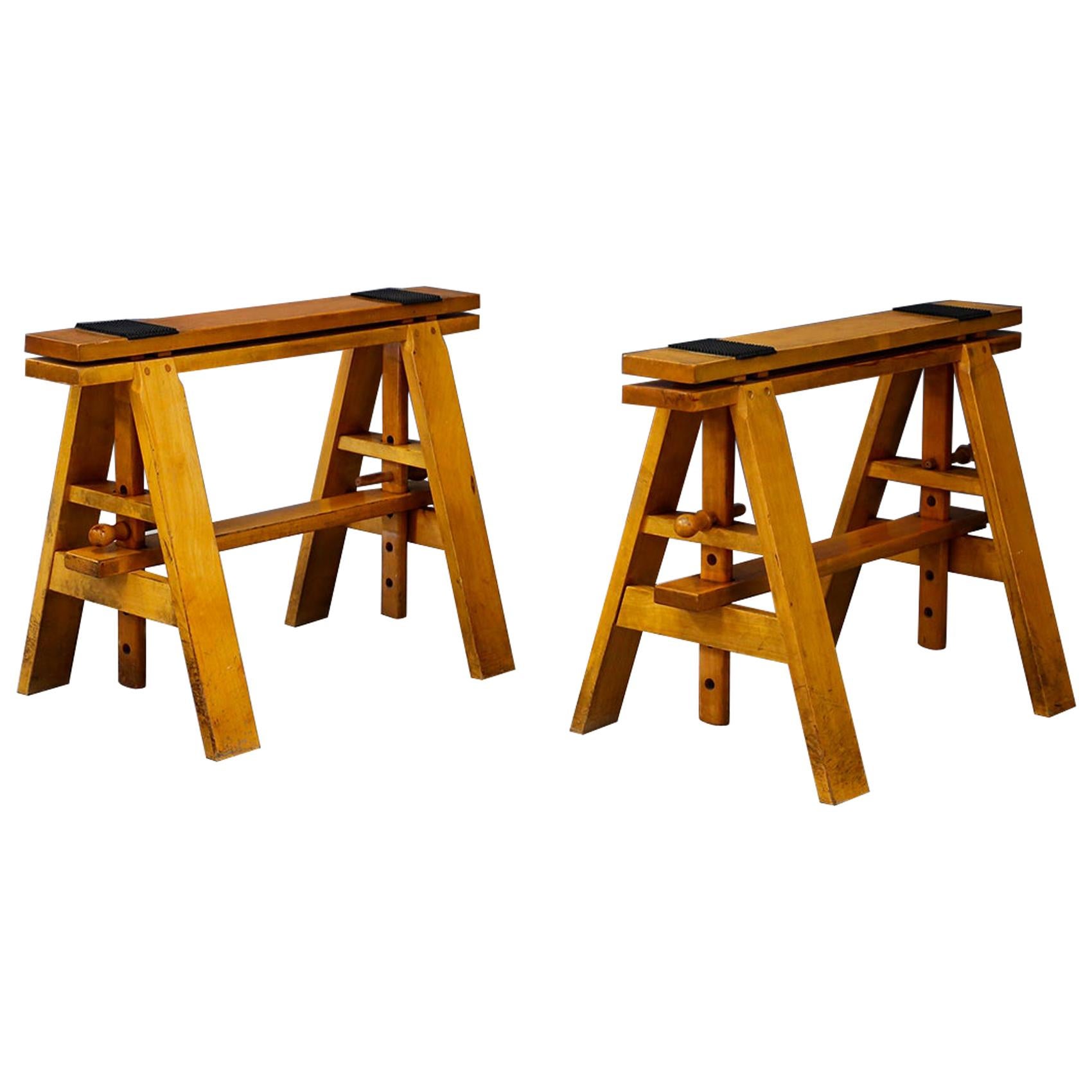 Pair of Midcentury Easels for Leonardo Table by Achille Castiglioni for Zanotta