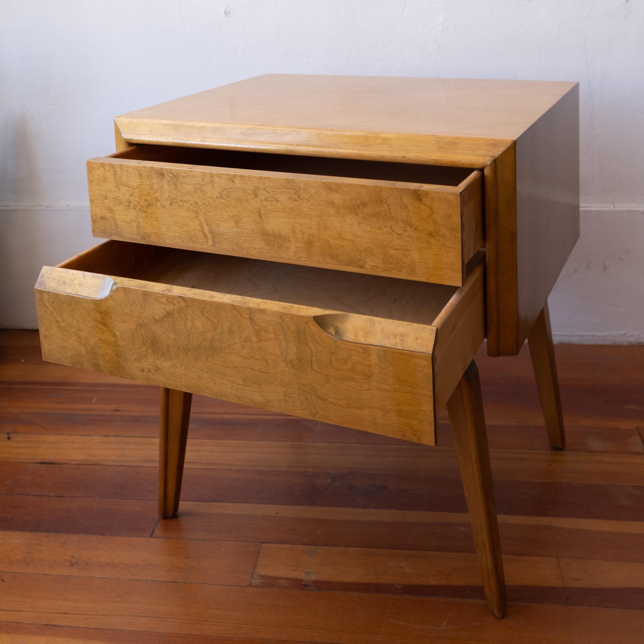 Mid-20th Century Pair of Midcentury Edmund Spence Nightstands End Tables