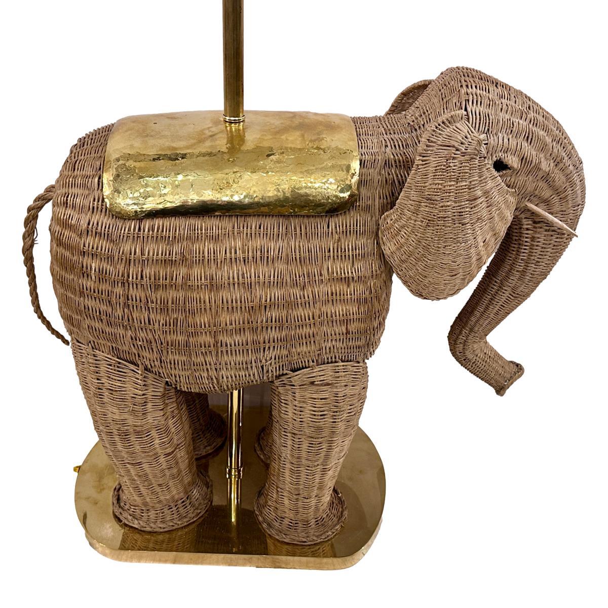 Paire de lampes éléphant du milieu du siècle Bon état - En vente à New York, NY