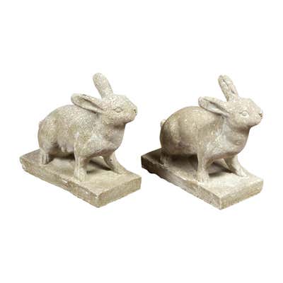 Concrete Rabbit - For Sale on 1stDibs | concrete bunny garden statues ...