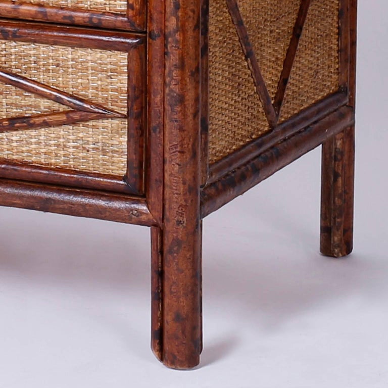 Pair of Midcentury Faux Bamboo Nightstands or Chests at 1stDibs