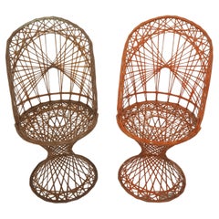 Pair of Midcentury Fiberglass Chairs, Czechoslovakia, 1960s