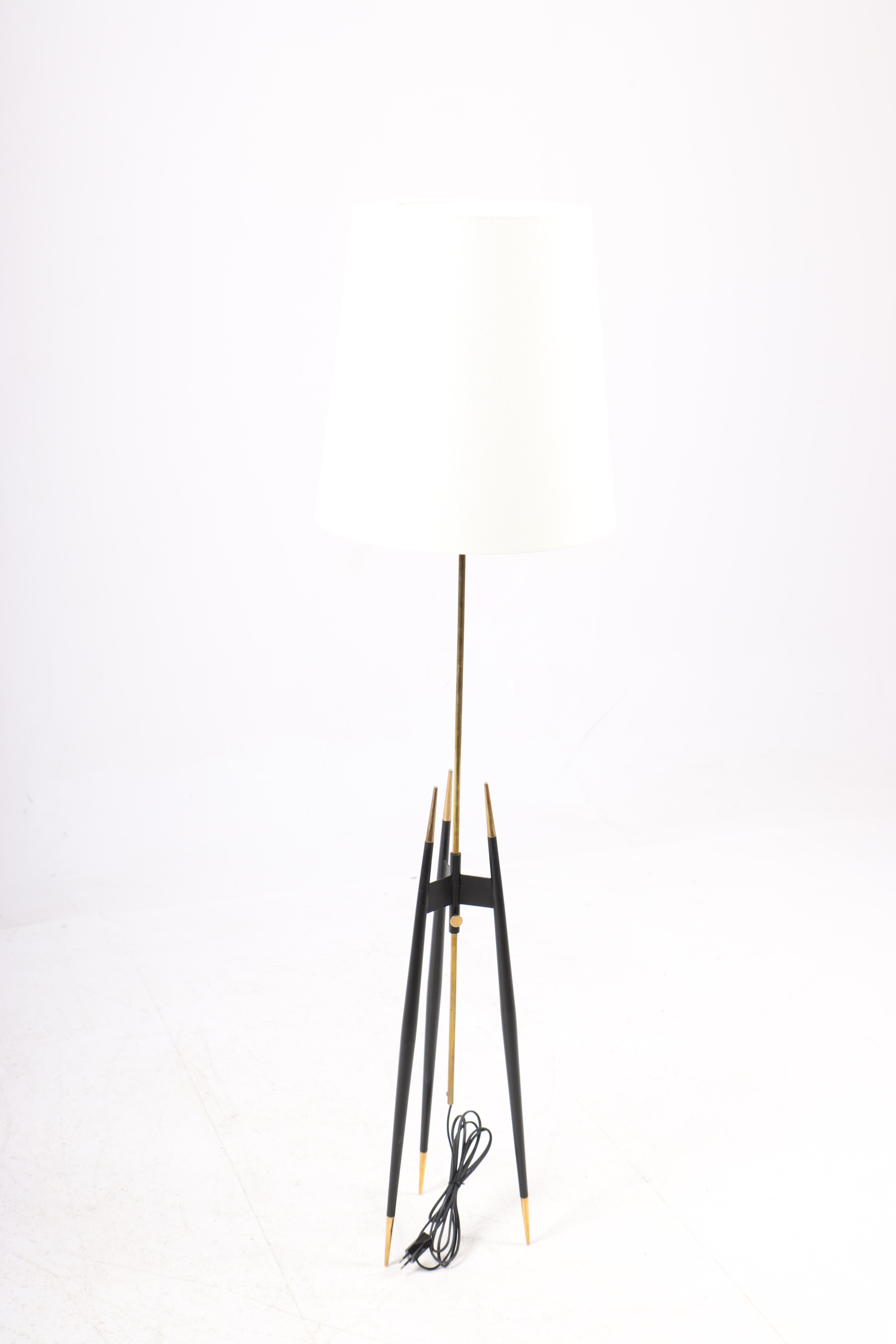 Pair of Midcentury Floor Lamps Designed by Holm Sørensen, 1950s 2
