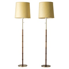 Pair of Midcentury Floor Lamps from Falkenbergs Belysning