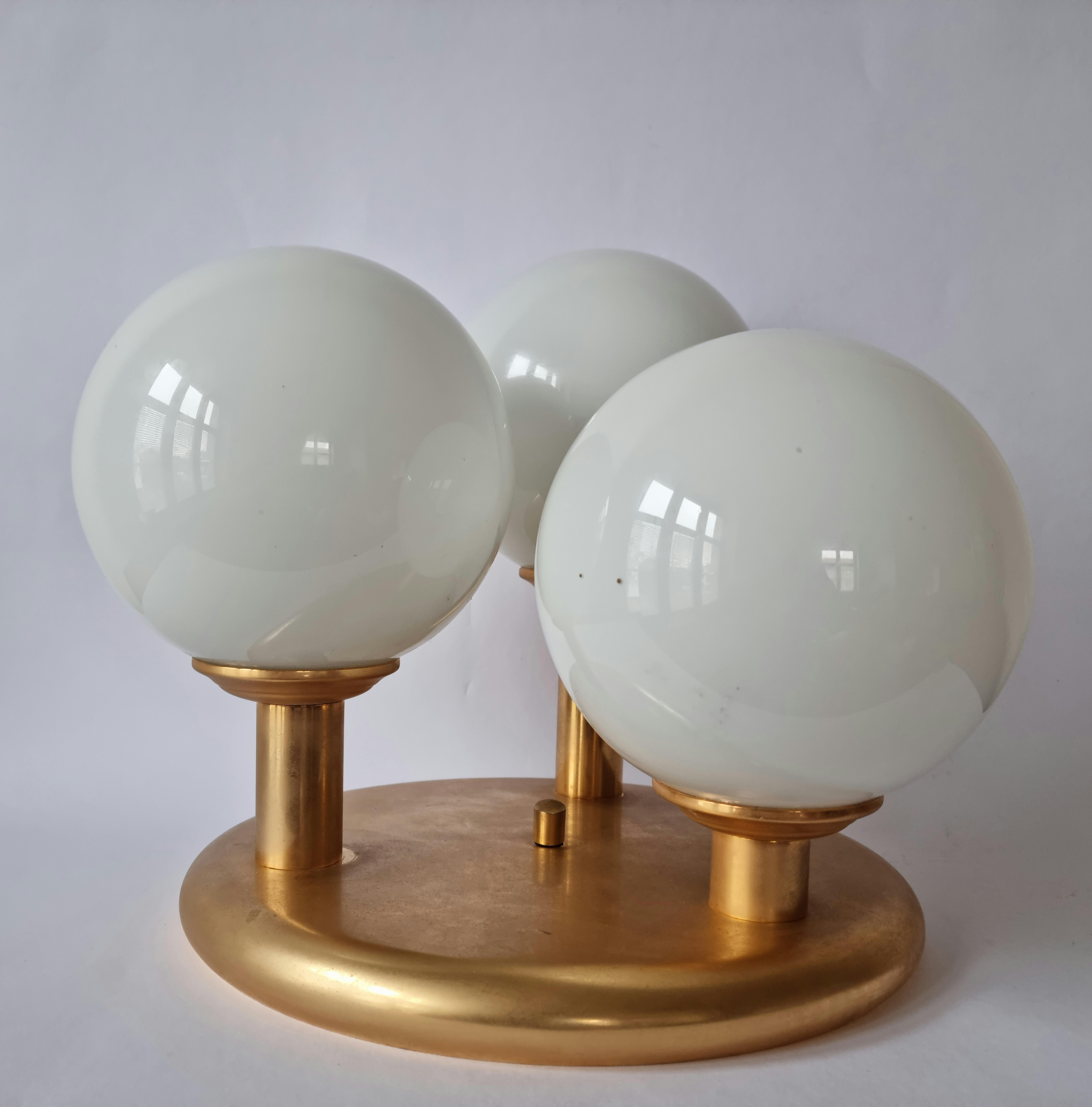 Pair of Midcentury Flush Mount Ceiling or Wall Lamps, Germany, 1970s For Sale 11