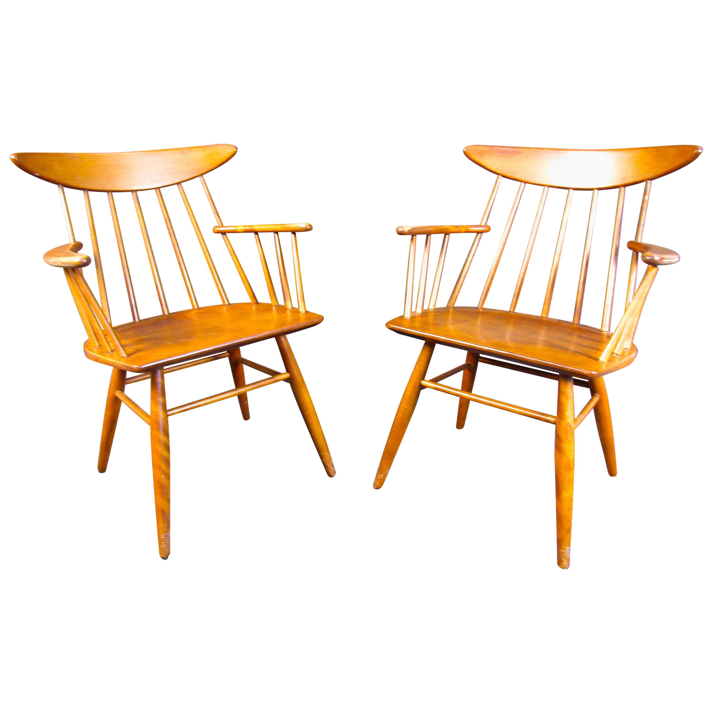 Pair of Midcentury Armchairs by Conant Ball