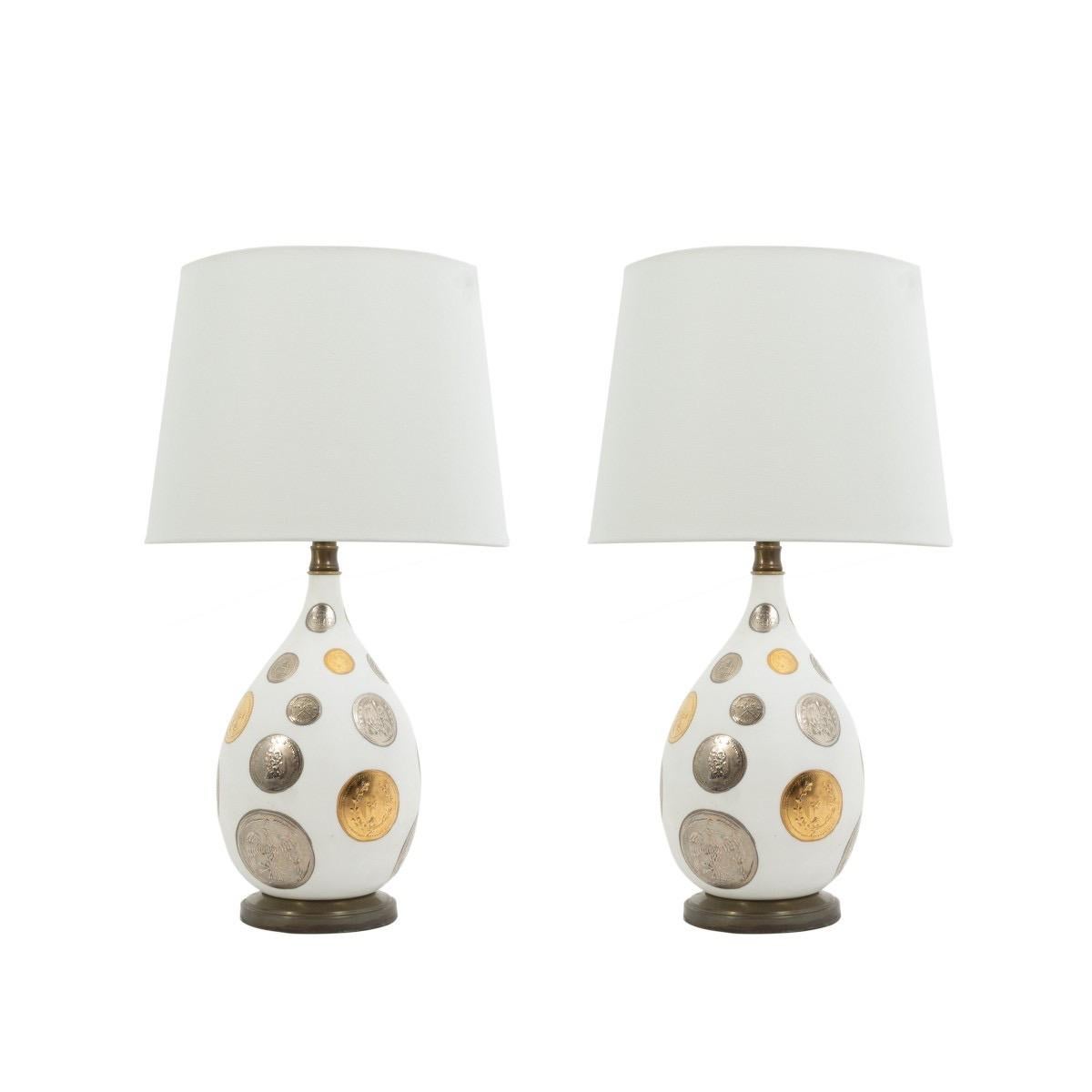 American Pair of Midcentury Table Lamps