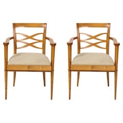 Pair of Midcentury French Batistin Spade Chairs