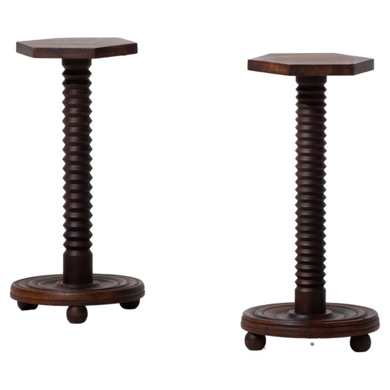 Pair of Midcentury French Pedestal For Sale at 1stDibs