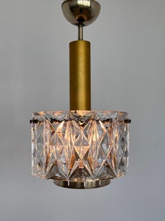 Pareja de arañas/pendientes de cristal de mediados de siglo de Kinkeldey, Alemania, años 70