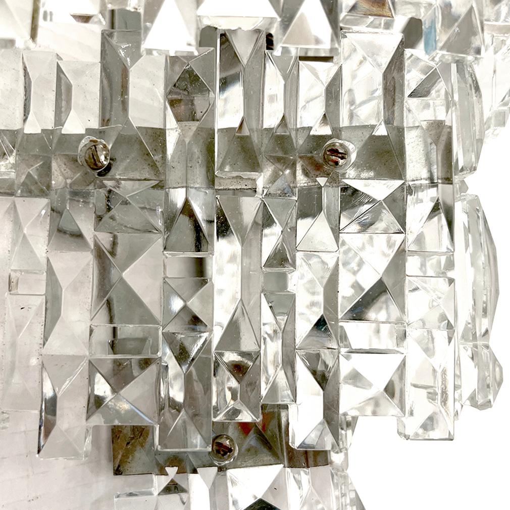 Moulé Paire d'appliques en verre du milieu du siècle dernier en vente