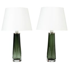 Pair of Midcentury Glass Table Lamps by Carl Fagerlund