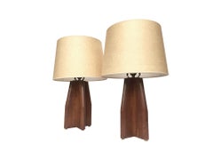 Pair of Midcentury Handcrafted Table Lamps in the Style of Laurel Lamp Co.
