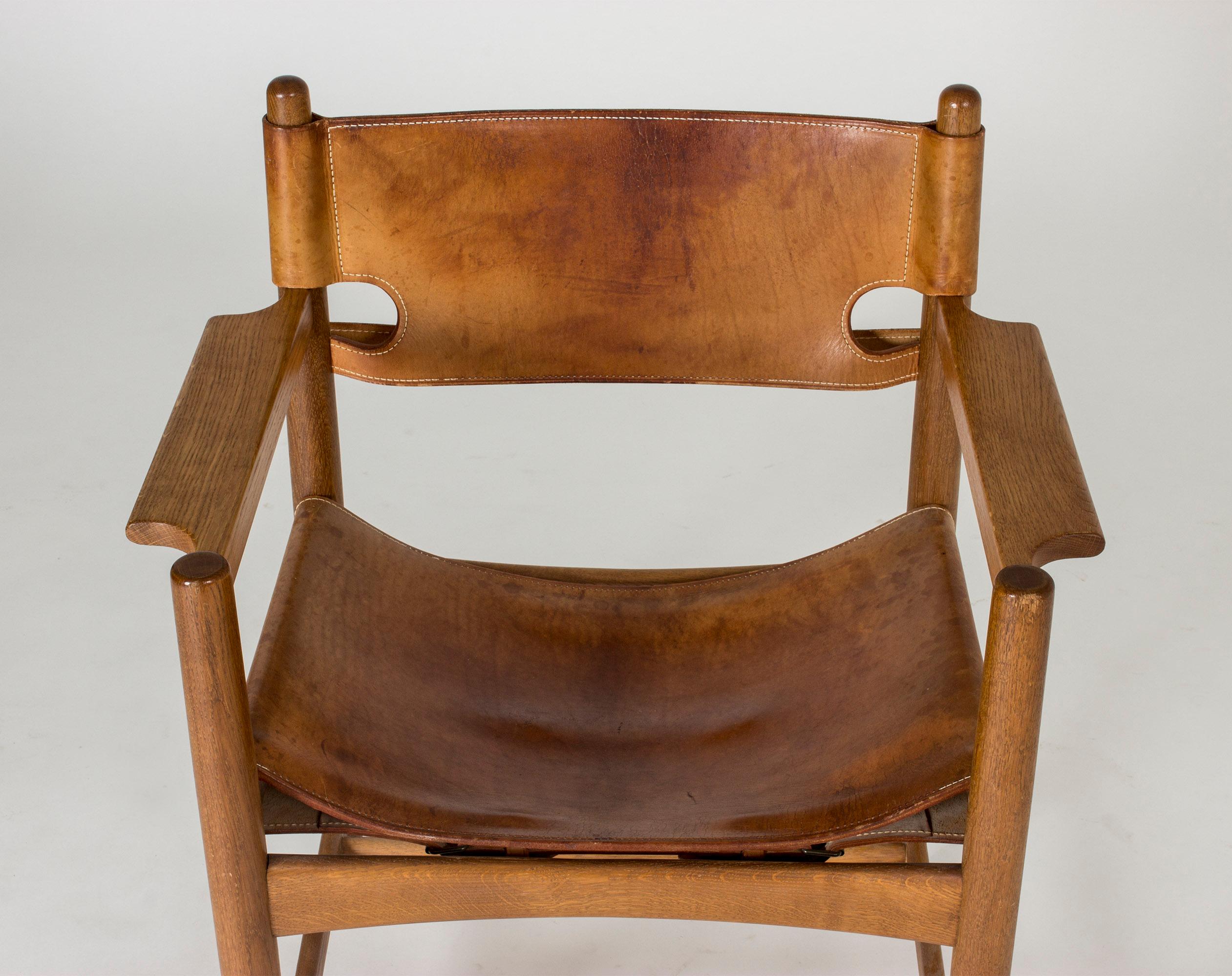Mid-20th Century Pair of Midcentury Hunting Chairs by Børge Mogensen