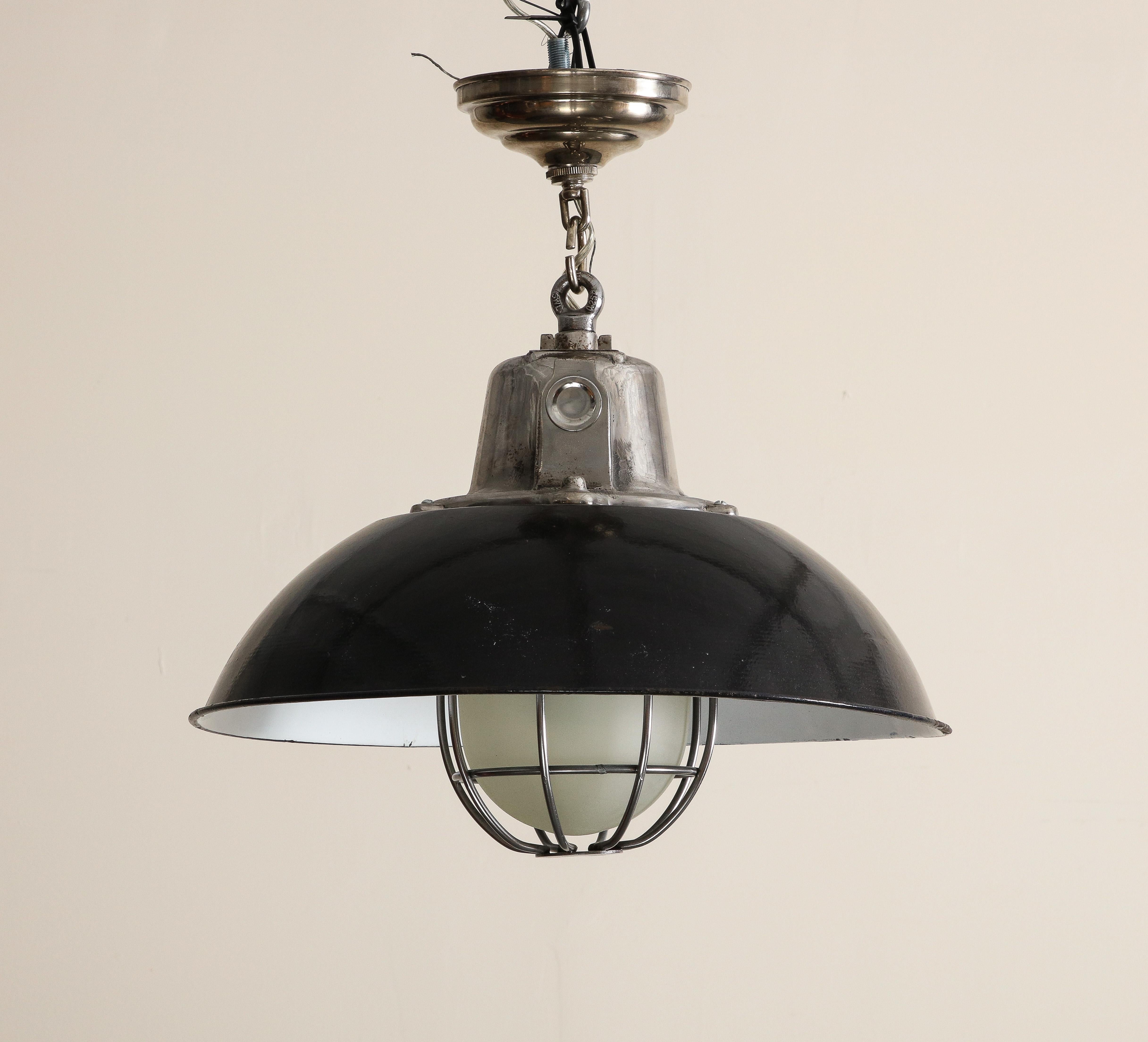 black cage pendant light