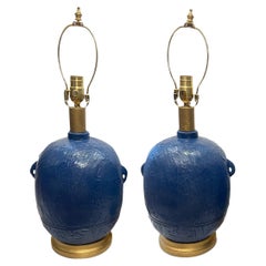 Pair of Midcentury Italian Ceramic Lamps