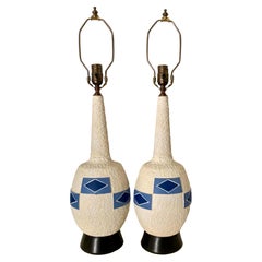 Pair of Midcentury Italian Ceramic Table Lamps