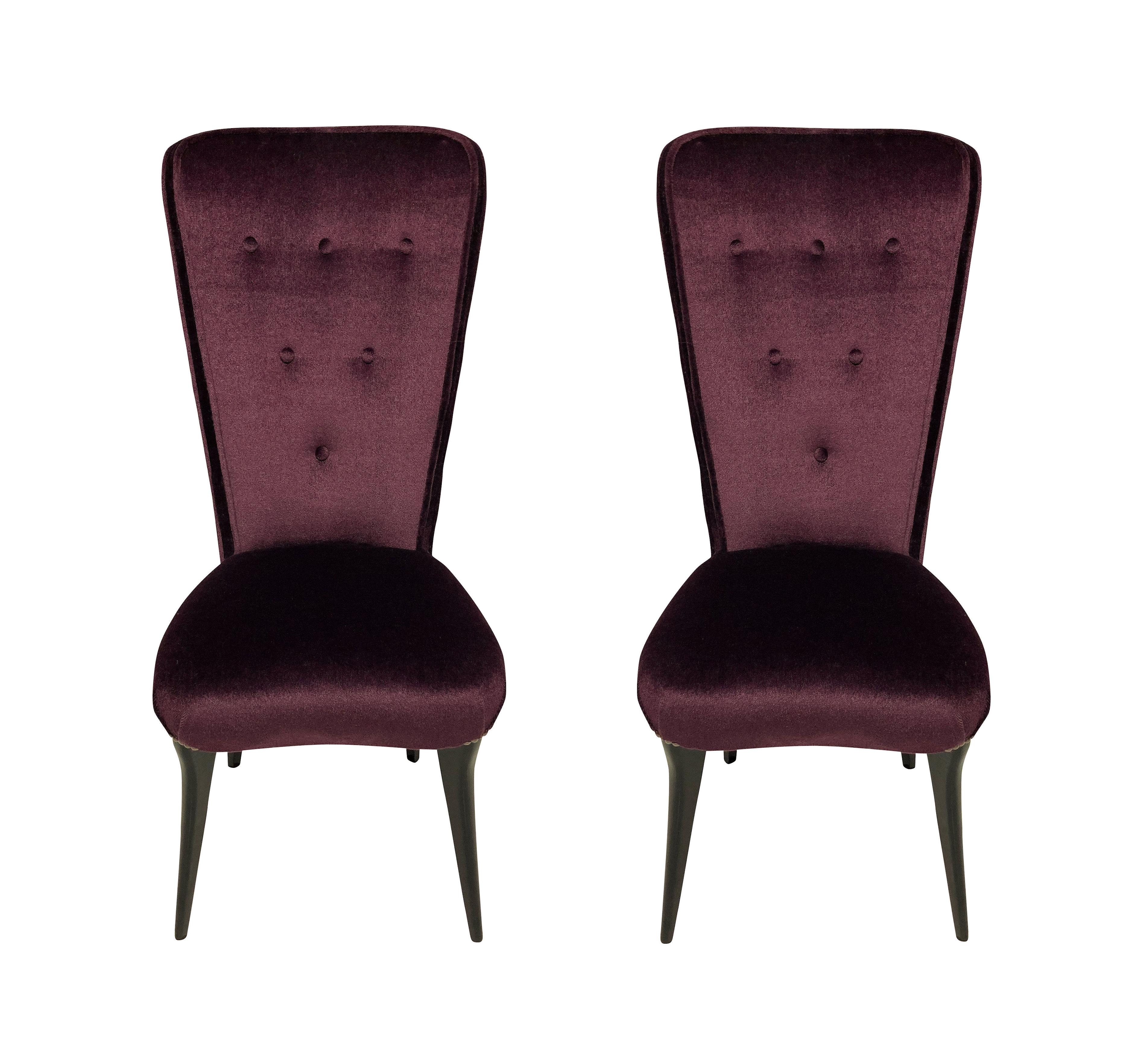 Pair of Midcentury Italian Hall Chairs 2
