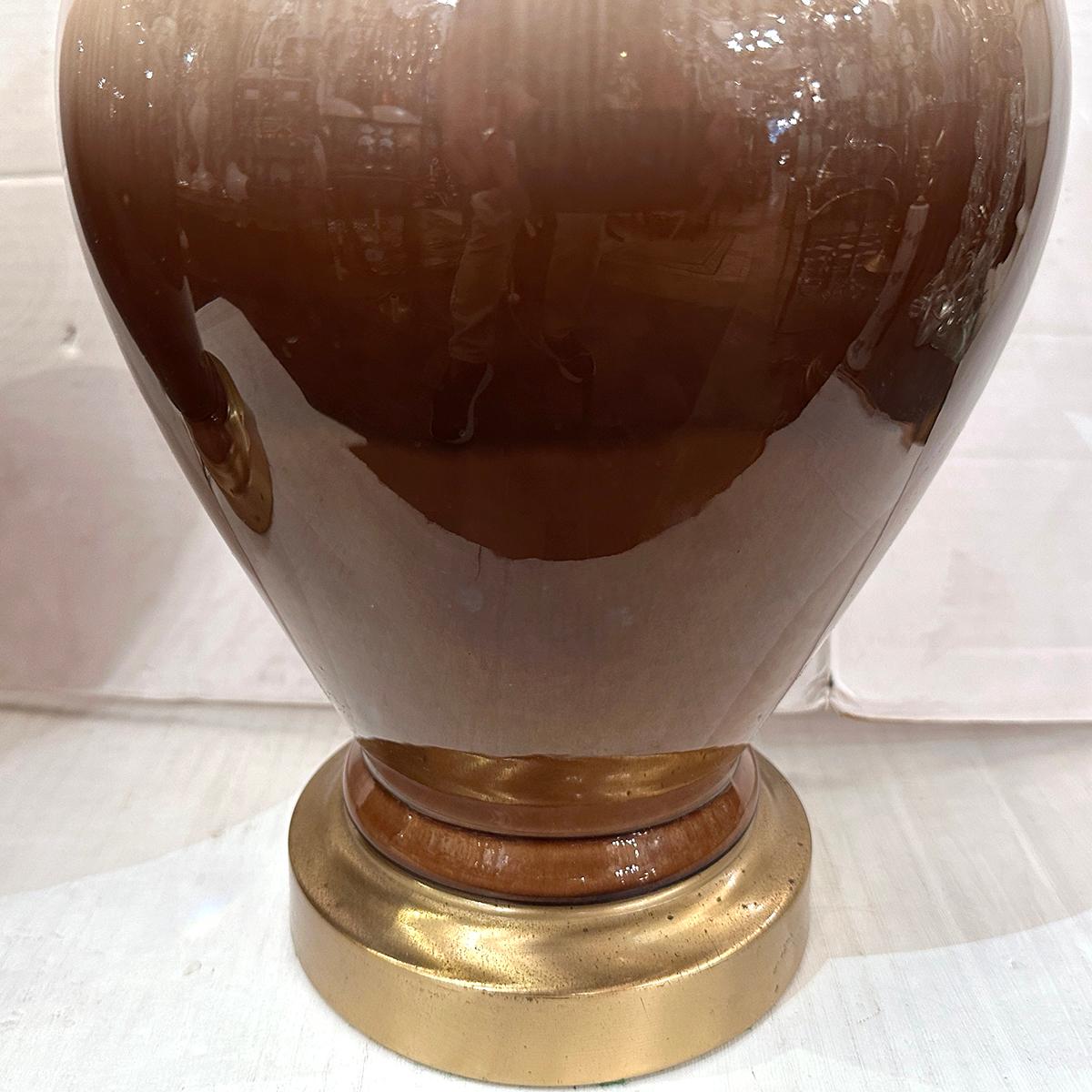 Pair of Midcentury Italian Lamps In Good Condition For Sale In New York, NY