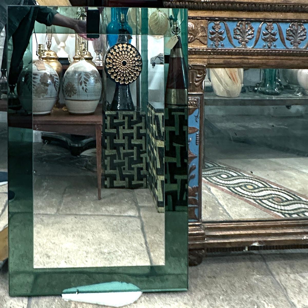 Pair of Midcentury Italian Mirrors, Sold Individually For Sale 1