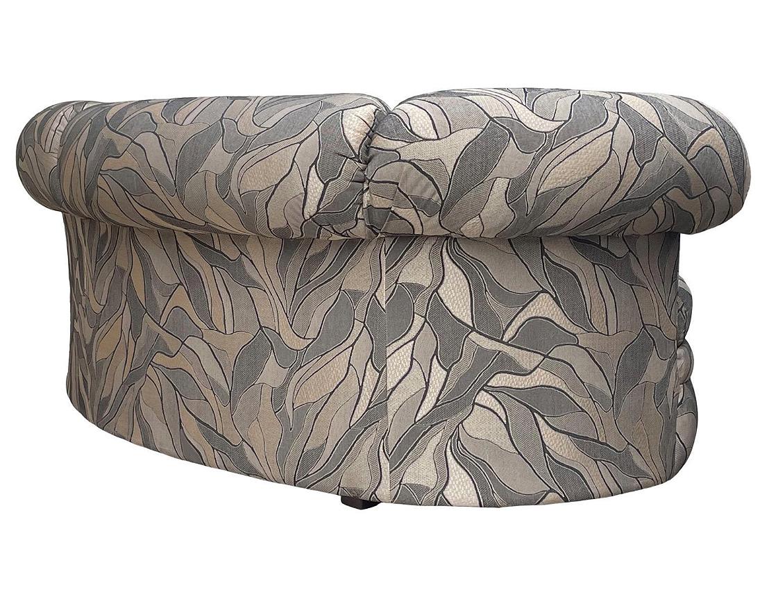 Late 20th Century Pair of Midcentury Italian Modern Curved Kidney Bean Cloud Sofas or Loveseats