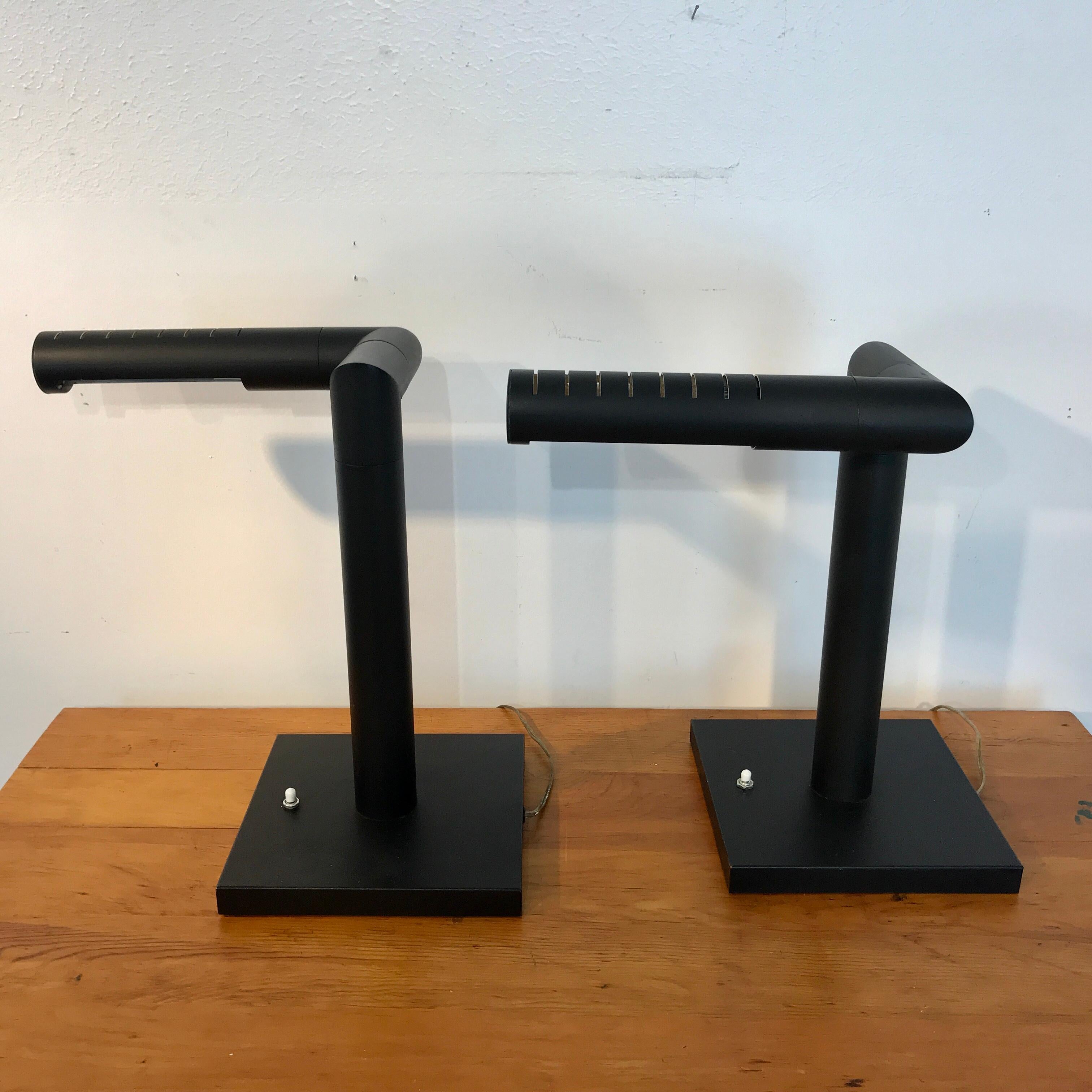 20th Century Pair of Midcentury Italian Periscope Desk Lamps