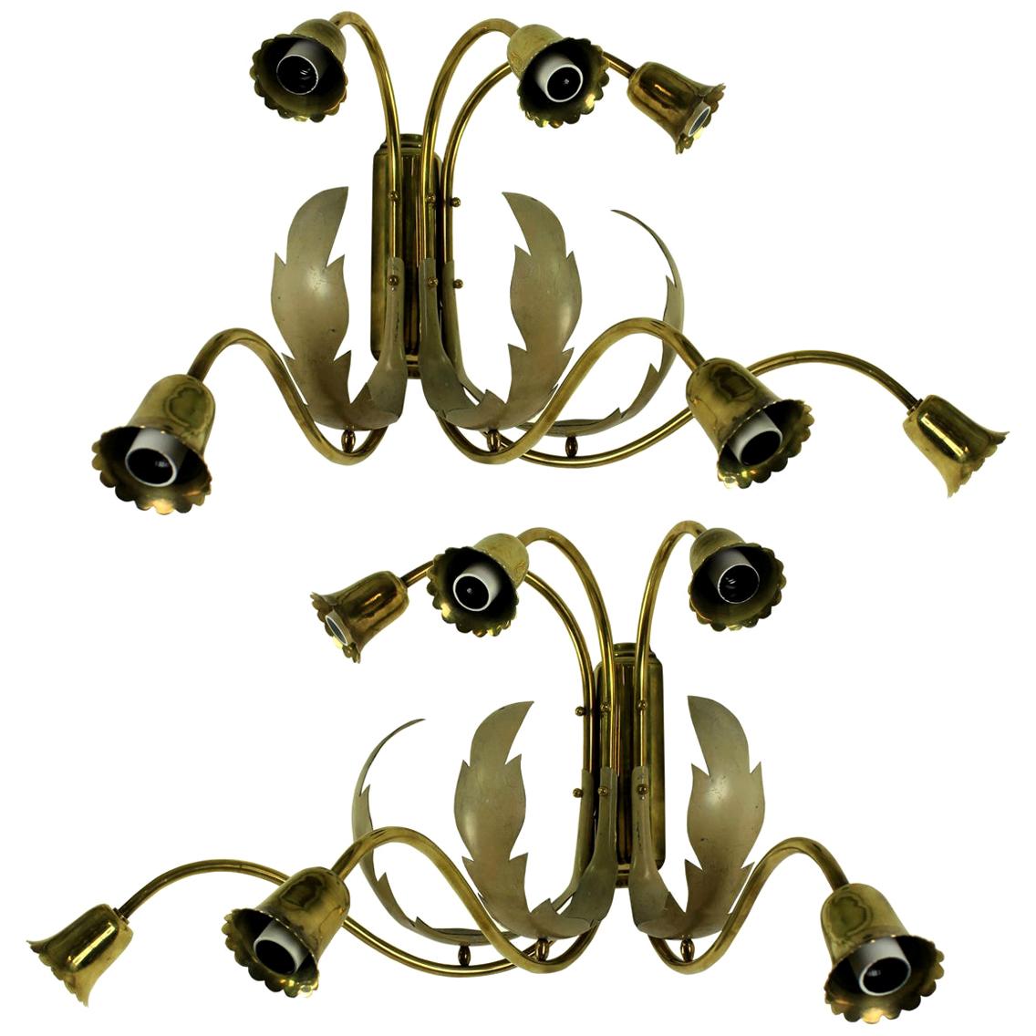 Pair of Midcentury Italian Sconces