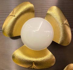 Pair of Midcentury Italian Sconces or Ceiling Lights in the Manner of T. Barbi