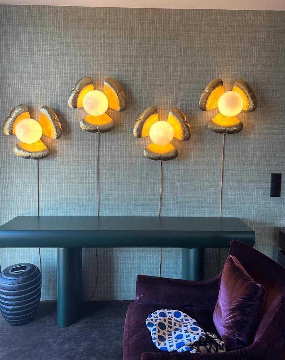 Pair of Midcentury Italian Sconces or Ceiling Lights in the Manner of T. Barbi For Sale 3