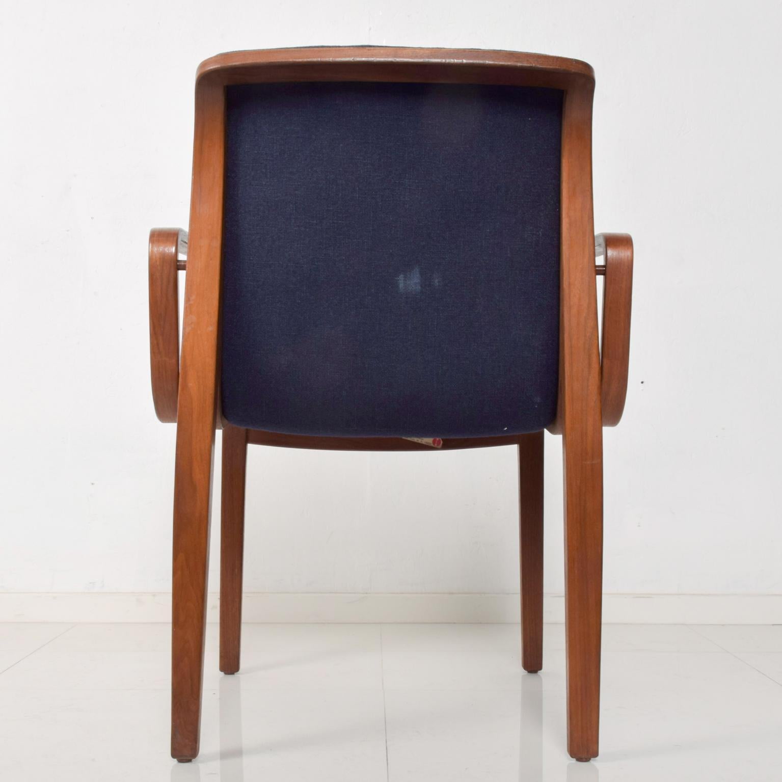 Bill Stephens for Knoll Bentwood Armchairs Midcentury Pair  1970s 1