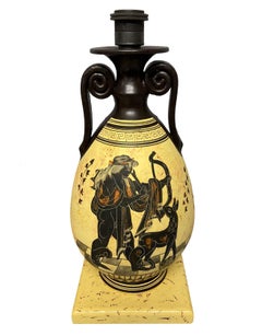 Paar Krater-Vasen-Lampen aus der Mitte des Jahrhunderts