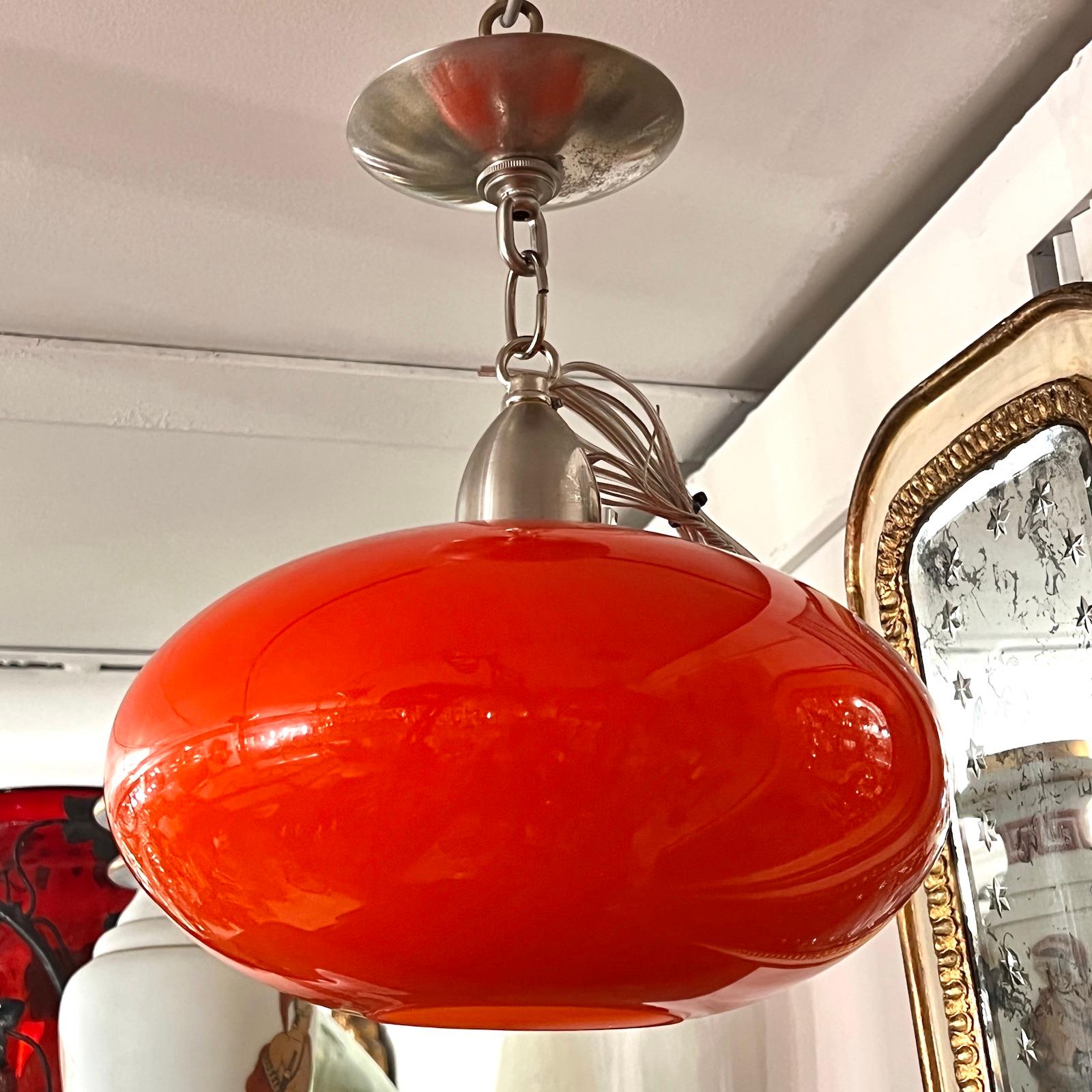 Pair of Midcentury Lanterns, Sold Individually In Good Condition For Sale In New York, NY