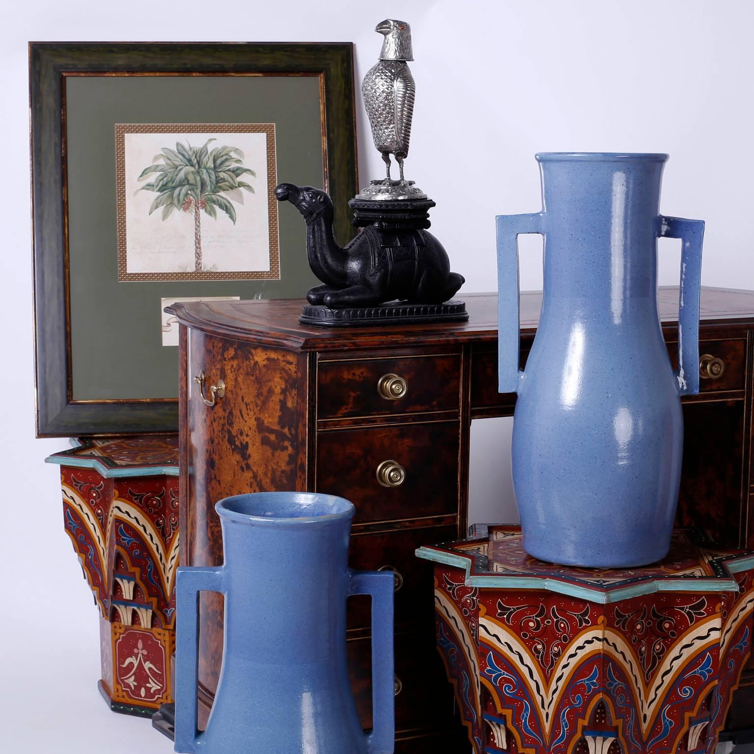 Pair of Midcentury Large Art Deco Style Vases 1