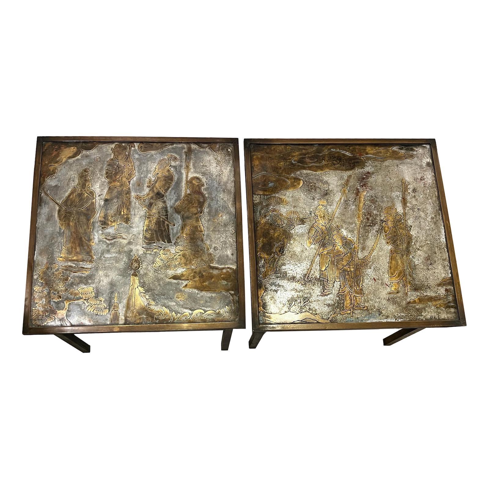Pair of Mid-century Laverne Side Tables In Good Condition For Sale In New York, NY