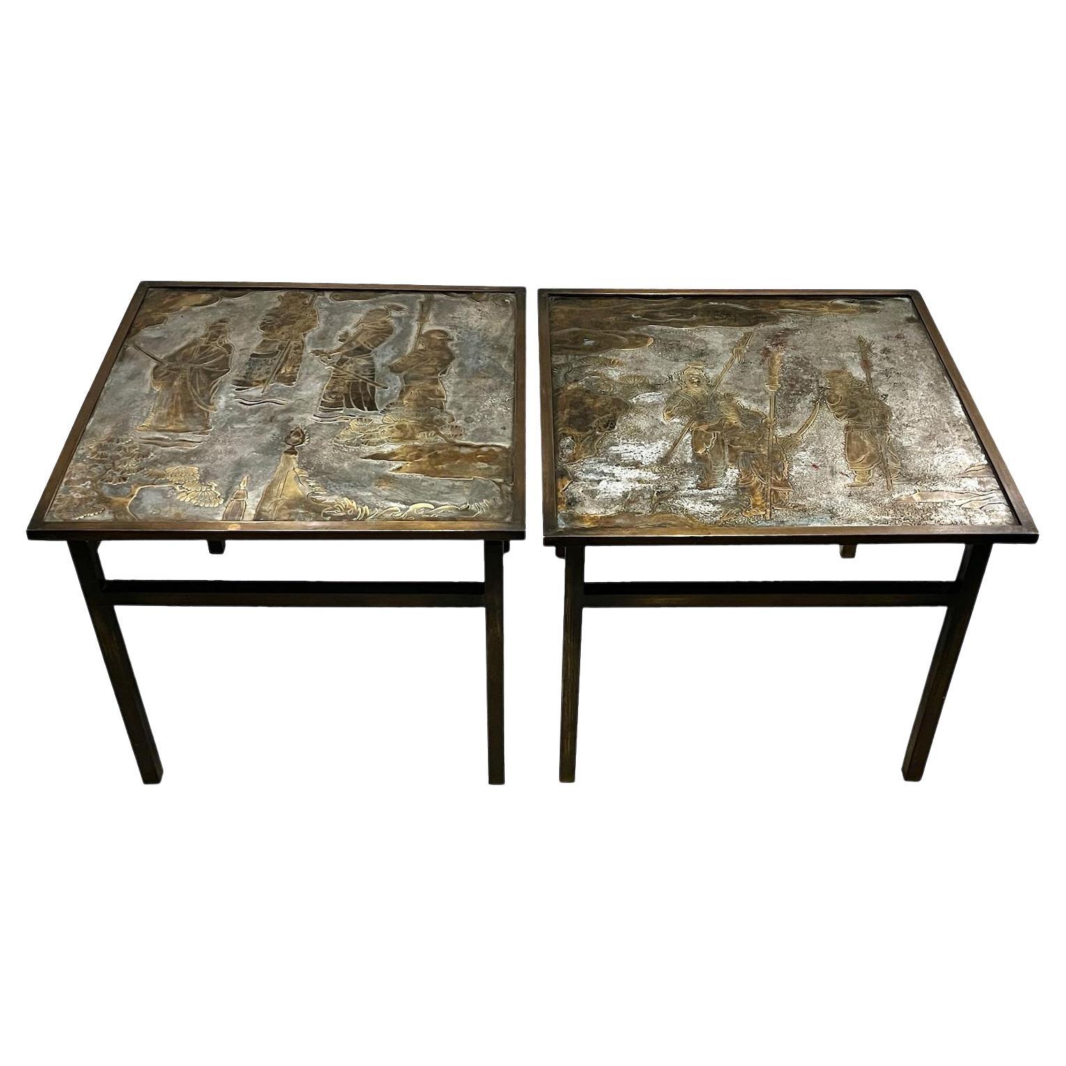 Pair of Mid-century Laverne Side Tables For Sale