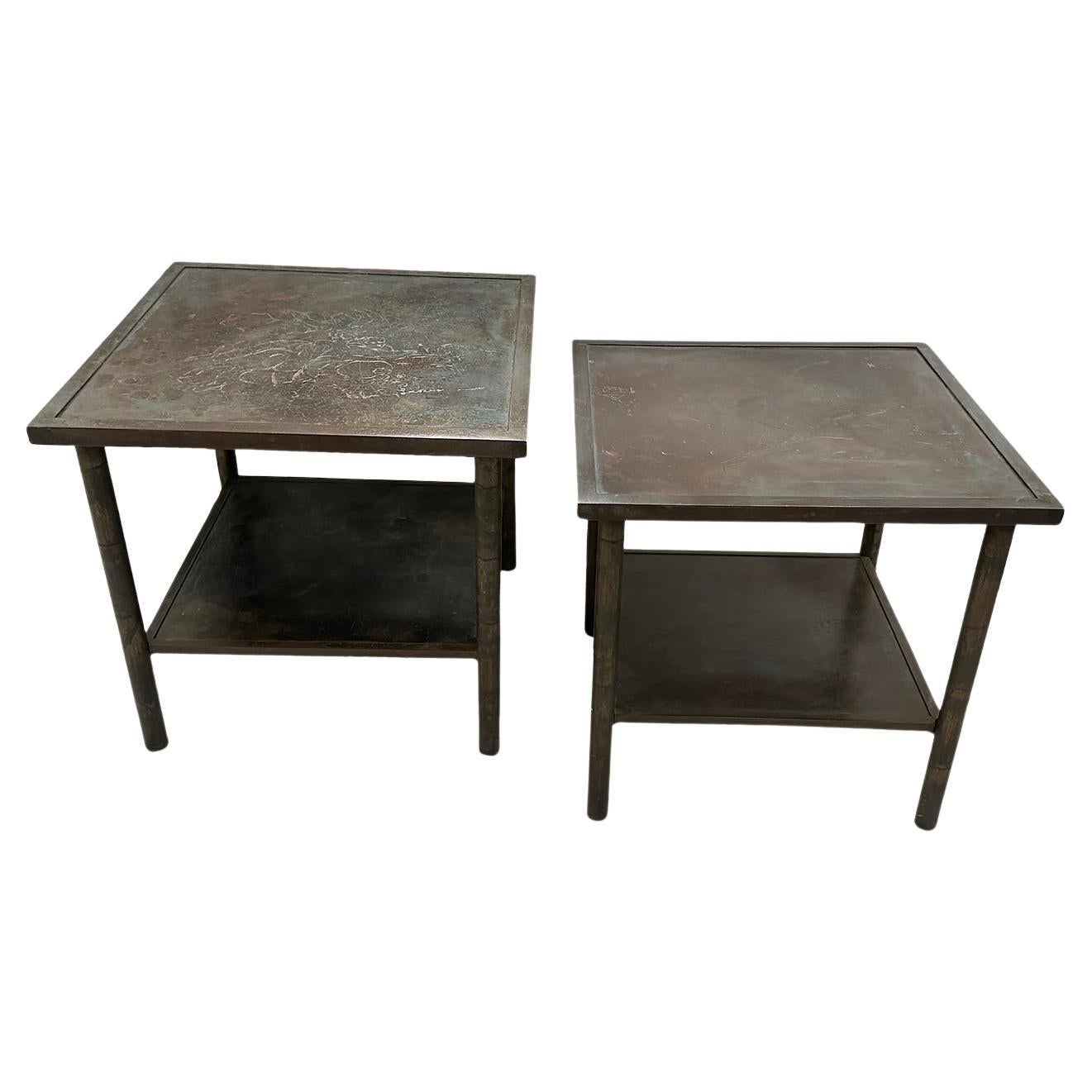 Paire de tables d'appoint Laverne du milieu du siècle, vendues individuellement