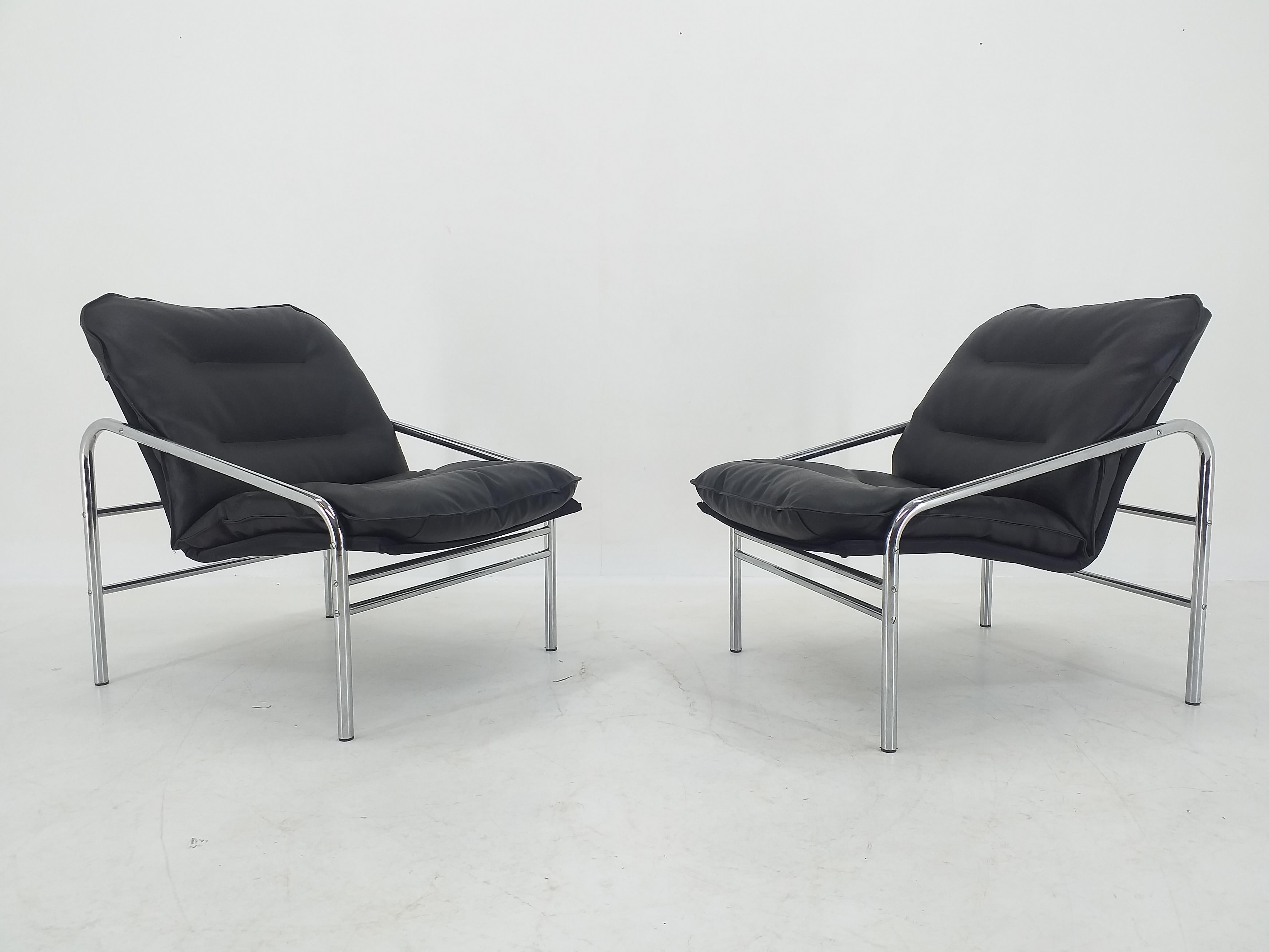 Pair of Midcentury Lounge Armchairs, Germany, 1970s  2
