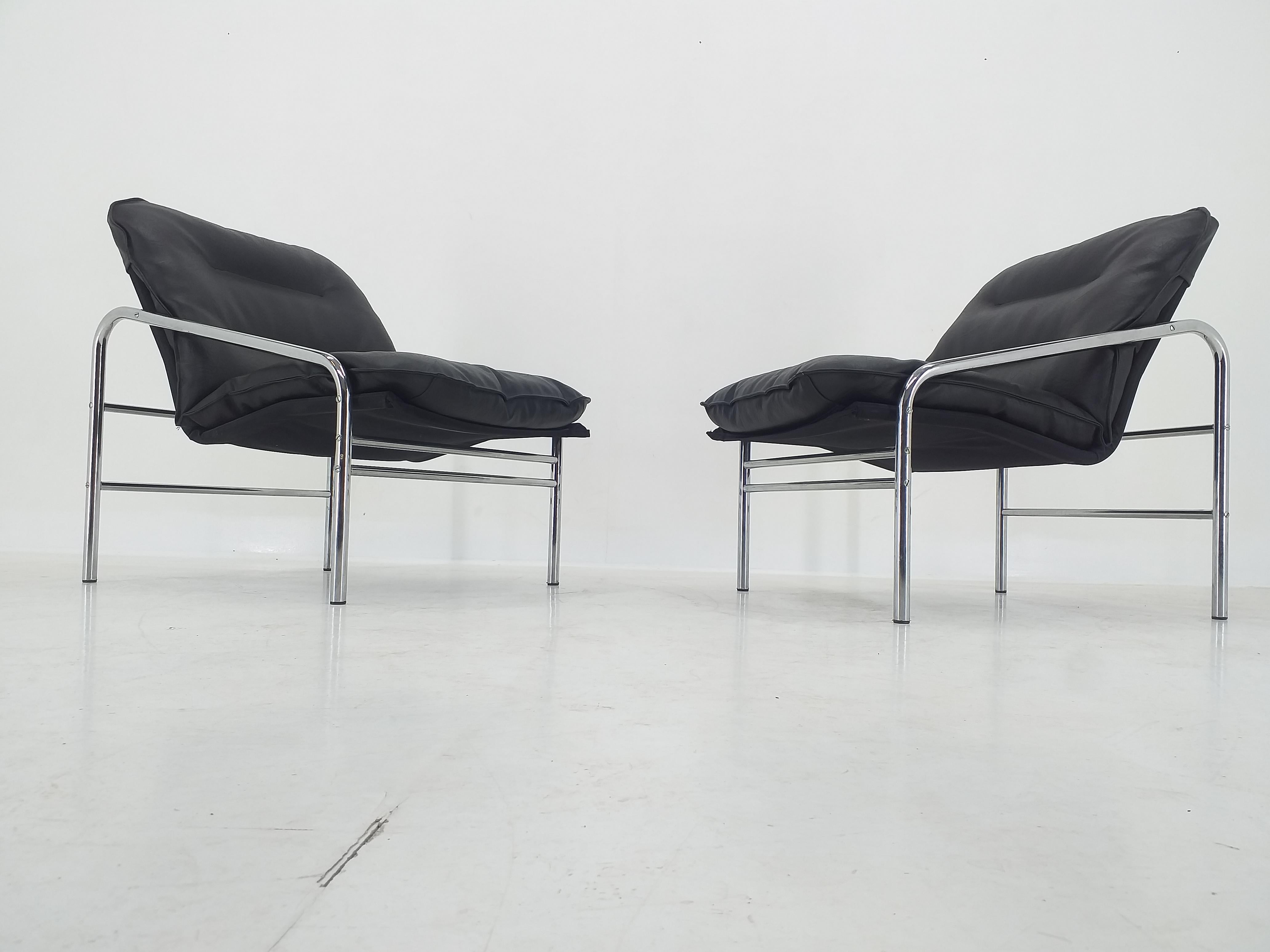 Pair of Midcentury Lounge Armchairs, Germany, 1970s  3