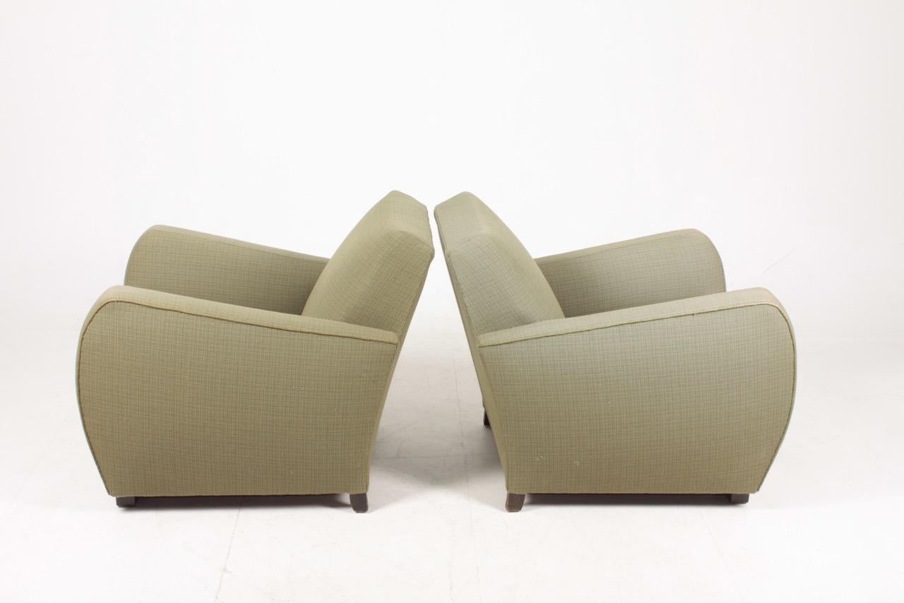 Danish Pair of Midcentury Lounge Chairs, 1940s