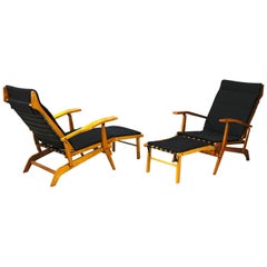 Vintage Pair of Midcentury Lounge Chairs Attributed to Studio BBPR from 1950s