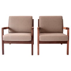 Pair of Midcentury Lounge Chairs by Carl Gustav Hiort af Ornäs, Finland