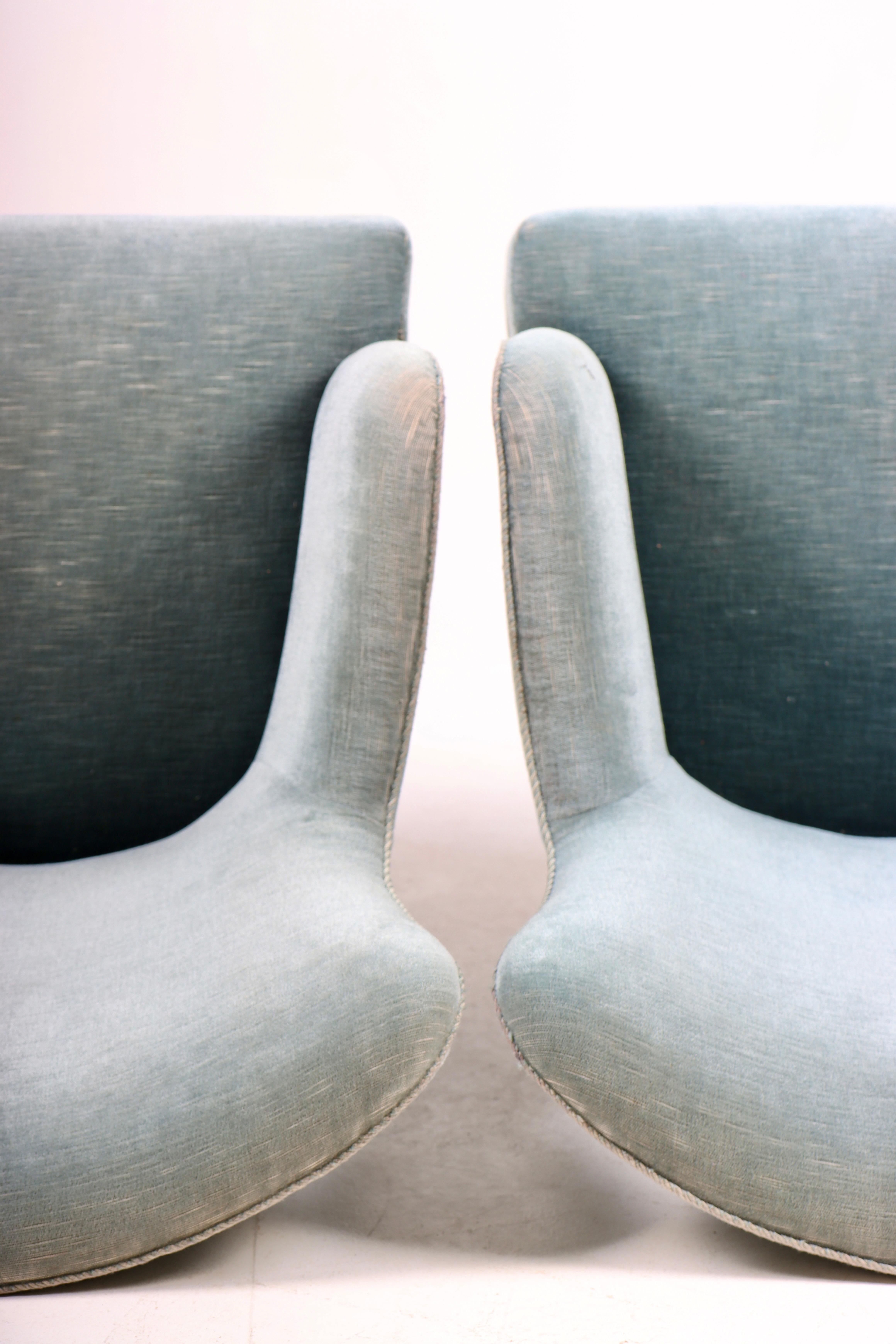 Pair of Midcentury Lounge Chairs by Frits Henningsen, 1950s 1
