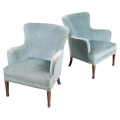Pair of Midcentury Lounge Chairs by Frits Henningsen, 1950s