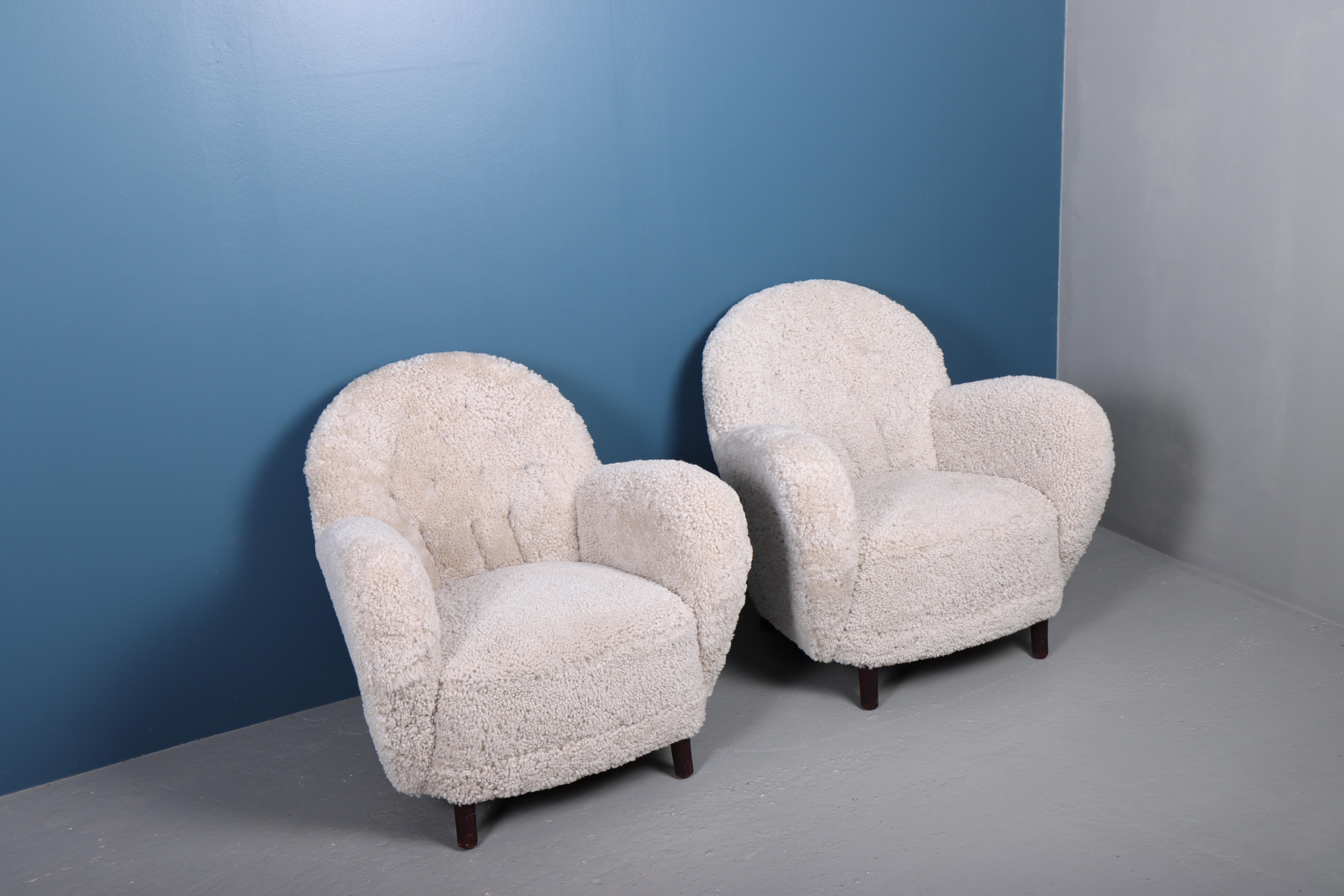 Pair of Midcentury Lounge Chairs by Georg Kofoed, 1940s 4