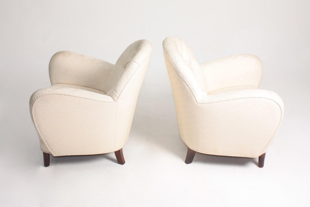 Pair of Midcentury Lounge Chairs by Georg Kofoed, 1940s 1