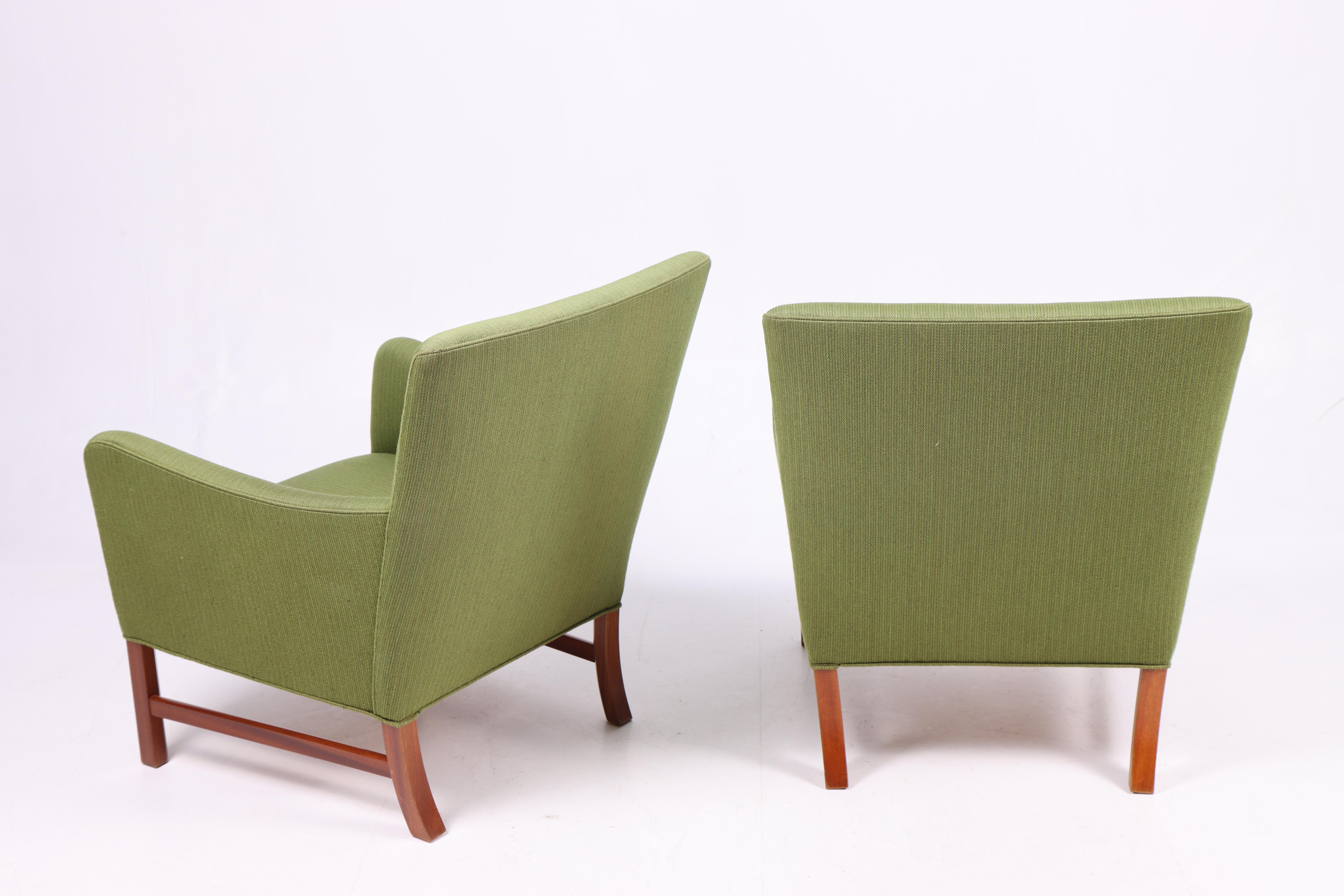 Mid-20th Century Pair of Midcentury Lounge Chairs by Ole Wanscher, 1960s