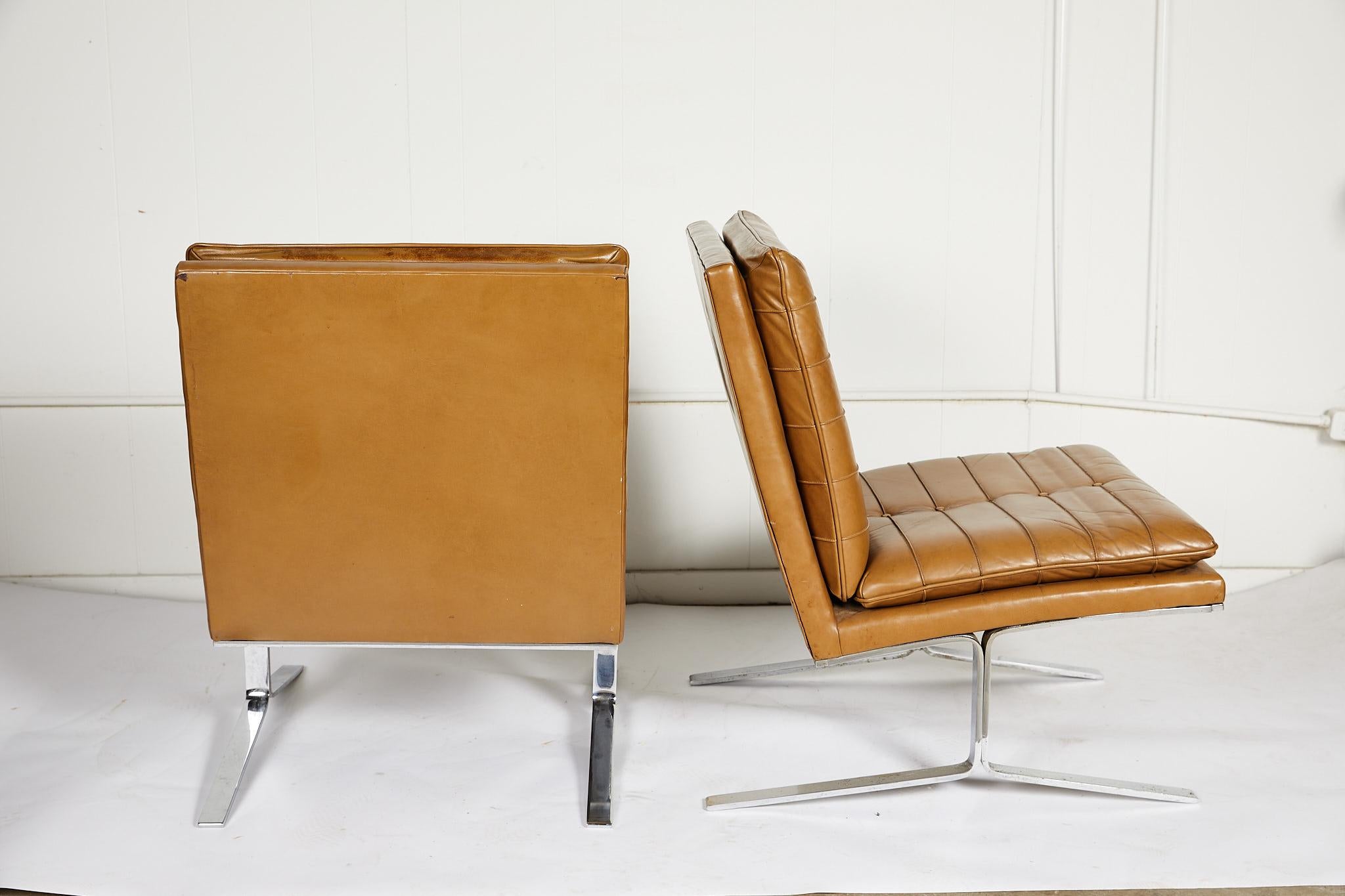 American Pair of Midcentury Lounge Chairs