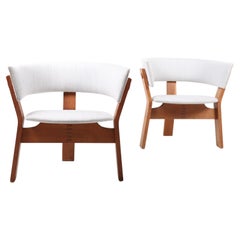 Pair of Midcentury Lounge Chairs in Oak by Steen Østergaard, 1960s