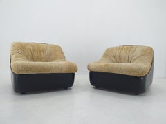 Pair of Midcentury Lounge Chairs, Italy, 1970s