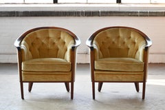 Pair of Midcentury Lounge Chairs Model "Aristokrat" by Bertil Fridhagen